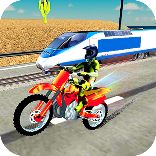 Tricky Bike vs Train Racing Fun icon