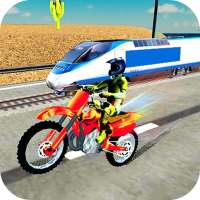 Tricky Bike vs Train Racing Fun