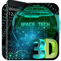 3D earth space tech theme