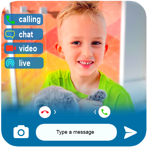 Vlad &amp; Nikita fake call video stimulation icon