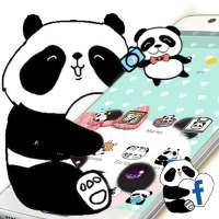 Cartoon Panda Pink Bow Cute Green Themes Desktop on 9Apps