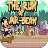 The run of Mr-bean icon