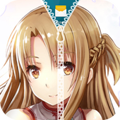 Yuuki Asuna Zipper Lock Screen icon