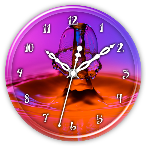 Water drop Clock LiveWallpaper icon