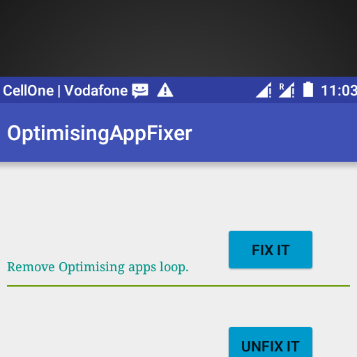 Optimizing Apps fix [ROOT] icon