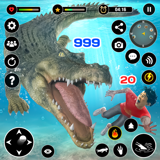 Animal Crocodile Attack Sim icon