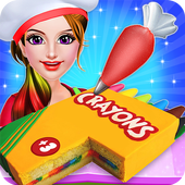 Crayon Cake Maker Game: Kids Cooking Fun icon