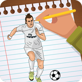 Draw Lionel Messi 3D icon