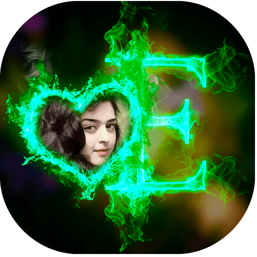 Fire Text Photo Frames icon