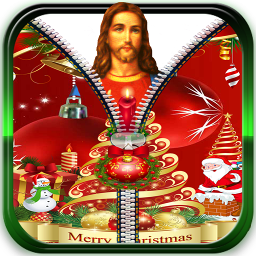 Christmas Theme Zipper Lock icon
