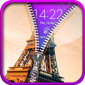 Paris Zipper Lock Scree icon
