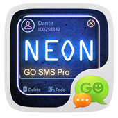 (FREE) GO SMS PRO NEON THEME icon