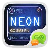 (FREE) GO SMS PRO NEON THEME on 9Apps