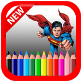 Coloring Book Of Super Hero icon