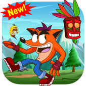 Bandicoot Game Adventure Run Super Crash Jungle icon