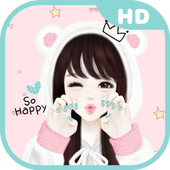 Cute Laurra Famous Girl أيقونة