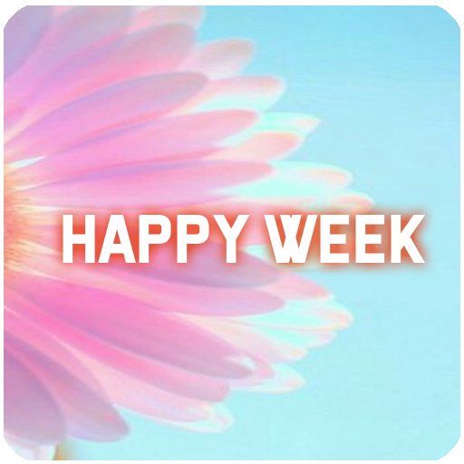 Happy Days of the Week. Images and quotes icon