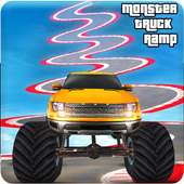 Bendy Ramp Monster Truck Parking Driving Stunts 3D