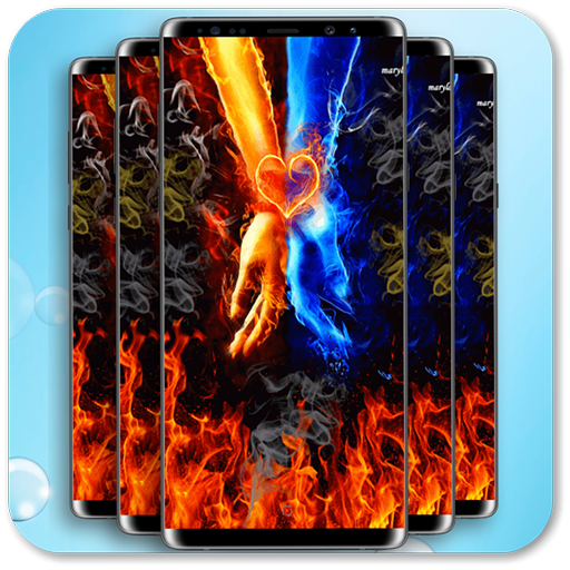 Heart Fire Ice Live Wallpaper icon