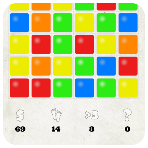 Three in a row (Match3). Training icon