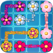 Blossom Flower Draw Lines Link icon
