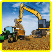 Real Excavator Tractor Sim 3D icon