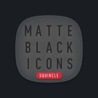 Matte Black SQUIRCLE Icons on 9Apps