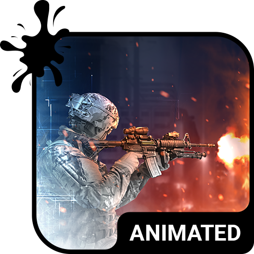 Warfare Animated Keyboard   Live Wallpaper icon