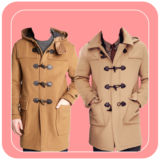 Man Stylish Coat Photo Suit icon