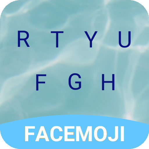 Mint Blue Emoji Keyboard Theme for Facebook icon