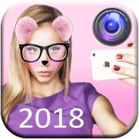 Snap Face Photo Editor: Cute Cat Face Sticker 2018 on 9Apps