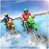 Water Surfing Bike Stunts Racing icon