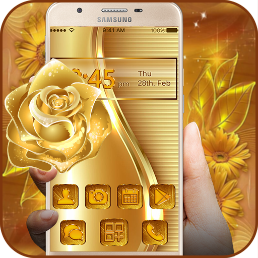 Launcher 2019 : Gold Launcher App icon