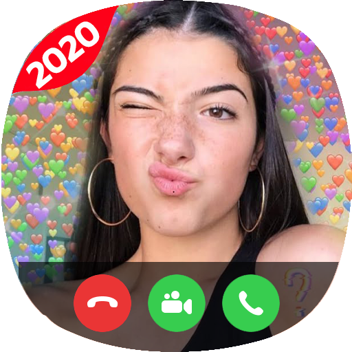 Call Damelio Charli Simulator icon