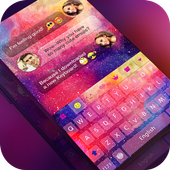 Keyboard -Boto:Colorful Galaxy icon