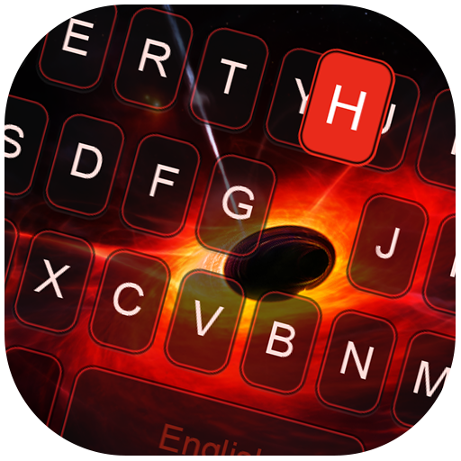 Galaxy Black Hole 3D Keyboard Theme icon
