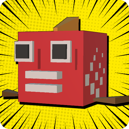 Endless Running Man on Blocky Road Pixel City icon