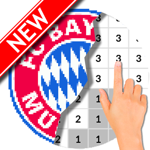 Football Logo Coloring By Number - Pixel Art icon