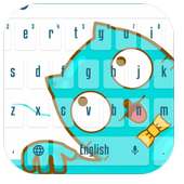 Cute kitty cartoon keyboard on 9Apps