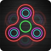 Neon Fidget Spinner Simulator icon