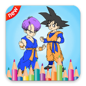 How to color Dragon ball Sayan أيقونة
