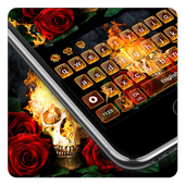 روز جمجمة لوحة المفاتيح أيقونة