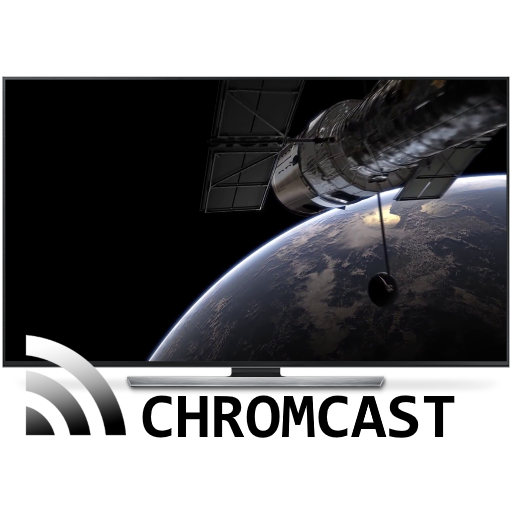 Galaxy background for Chromecast TV icon