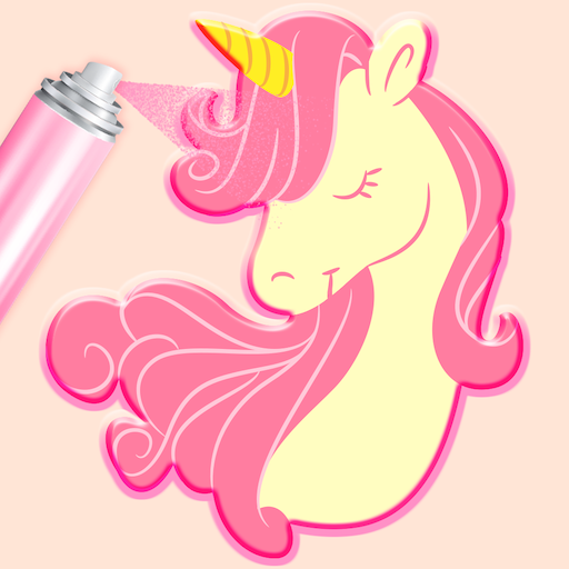 Stencil Craft - Color by Number, Spray Paint Art icon