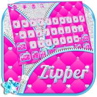 Keyboard Glitter Zipper