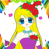 Coloring Female Anime Characters icon