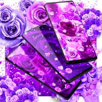 Purple rose live wallpaper