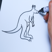 How to Draw a Kangaroo icon