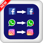 Dual Space &amp; Account Multiple free icon