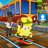 Subway Sponge Trains Run Surf icon